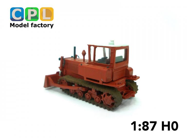 Preview: Planierraupe DT-75MV dunkelrot / weiß